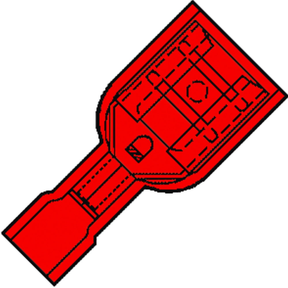 Klemko IS Core Connector rund/flach - 156140 [100 Stück]