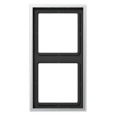 Jung Aluminium/Stahl/Chrom-Abdeckrahmen-Schaltanlage - AL2982