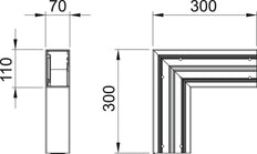 OBO GK Vertikales Eckstück Wandkanal - 6274320