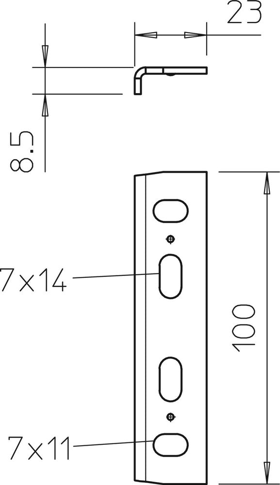 OBO MKR Verbindung Stück Kabel Support System - 6066242 [2 Stück]