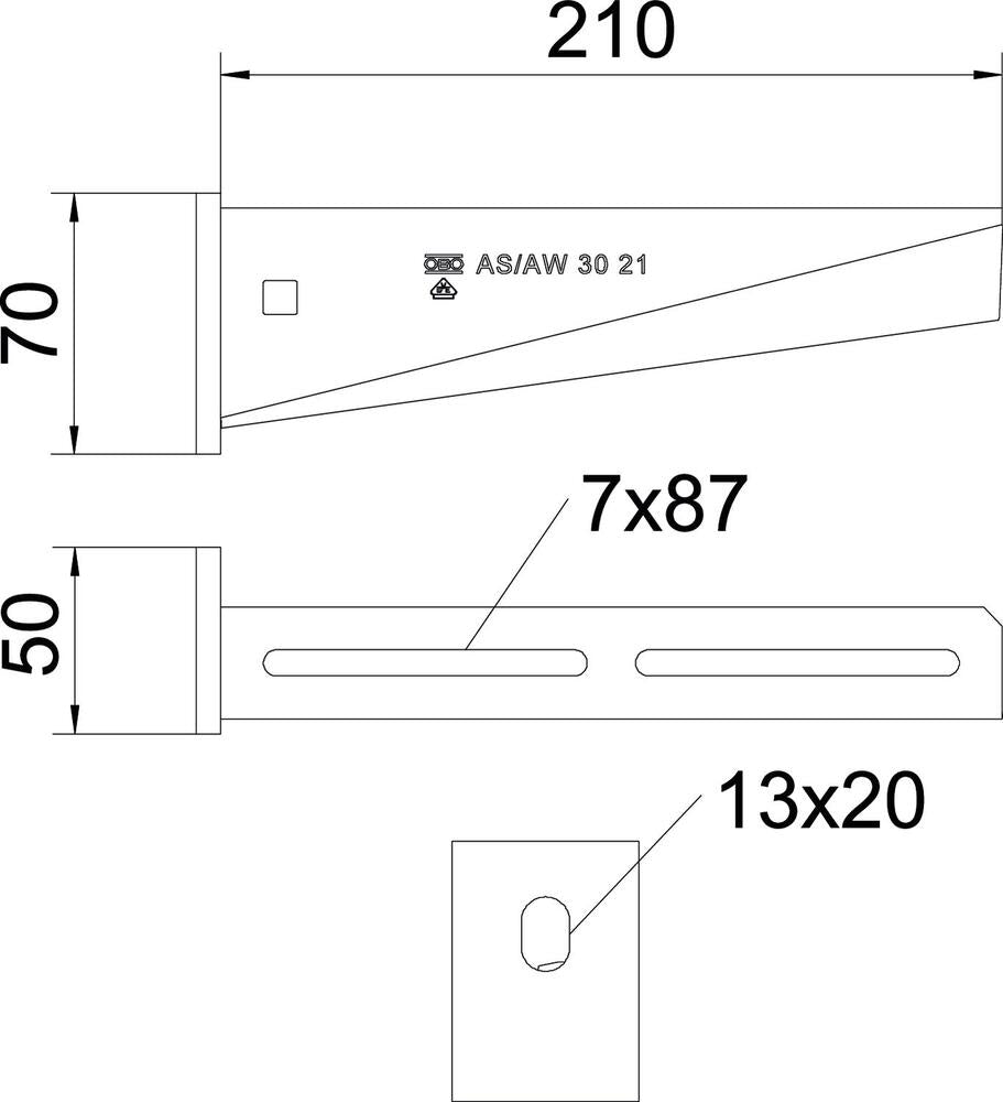 OBO AW Konsolenkabelstützsystem - 6419720