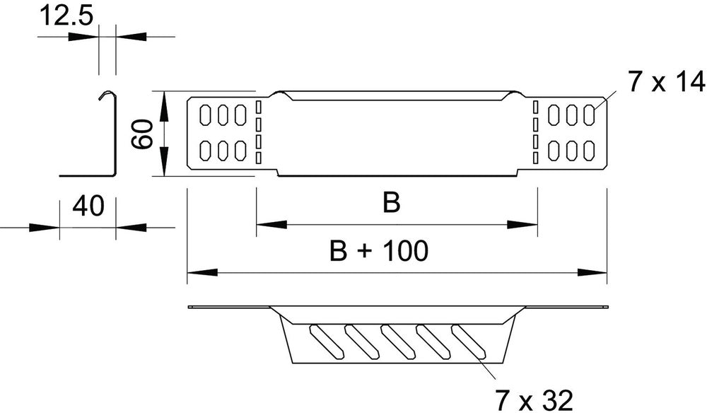 OBO RWEB Cable Tray adapter - 7109296