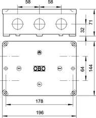 OBO B Aufputzdose Wand/Decke - 2002523