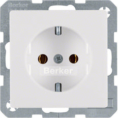 Hager Berker Q.1/Q.3 Wall Outlet (WCD Switchgear) - 41436089