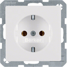 Hager Berker Q.1/Q.3 Wall Outlet (WCD Switchgear) - 47436089