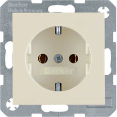 Hager Berker S.1/B.3/B.7 Wall Outlet (WCD Switchgear) - 47438982
