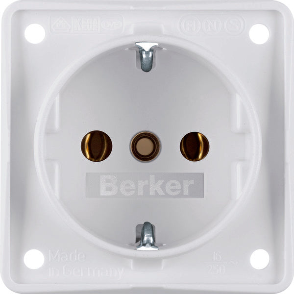 Hager Berker Integro-Wandsteckdose (WCD-Schaltgerät) - 941852502
