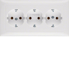 Hager Berker S.1/B.3/B.7 Wall Outlet (WCD Switchgear) - 47661909
