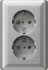 Gira System 55 Wandsteckdose (WCD-Schaltgeräte) - 078326