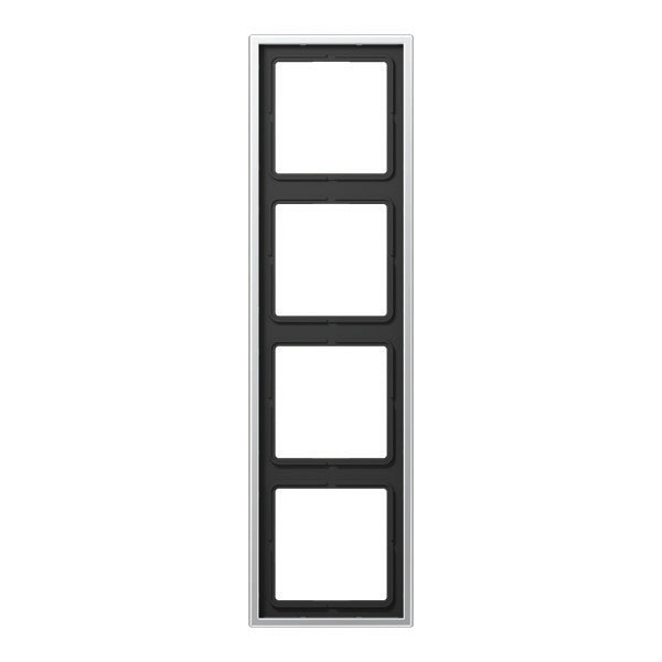 Jung Aluminum/Steel/Chrome Cover Frame Switchgear - AL2984
