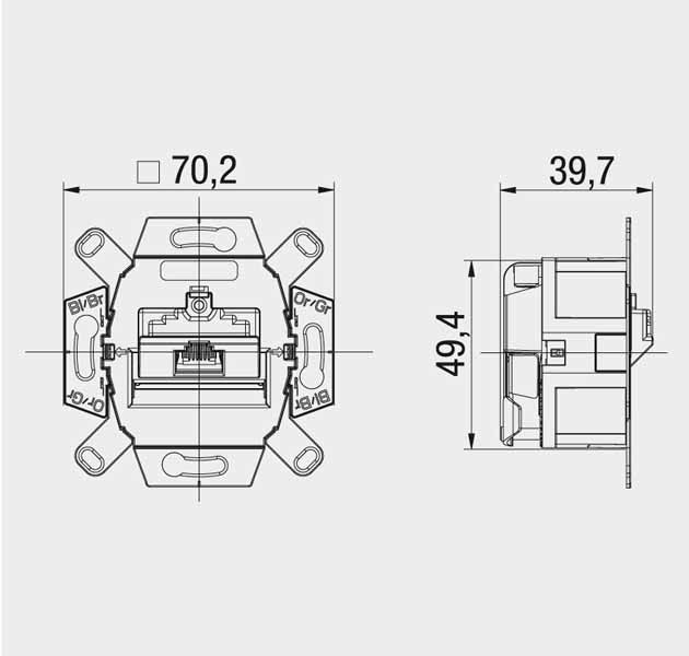 OCS Datenbuchse Twisted Pair - 138104030