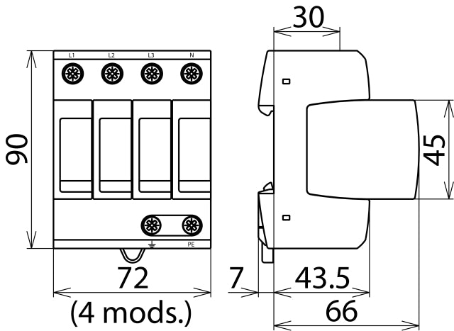 DEHN DEHNguard Überspannungsschutz für das Netz - 952310