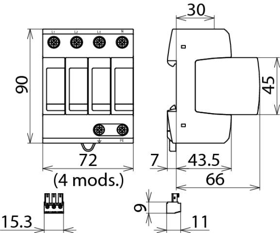 DEHN DEHNguard Netz-Überspannungsschutz - 952405