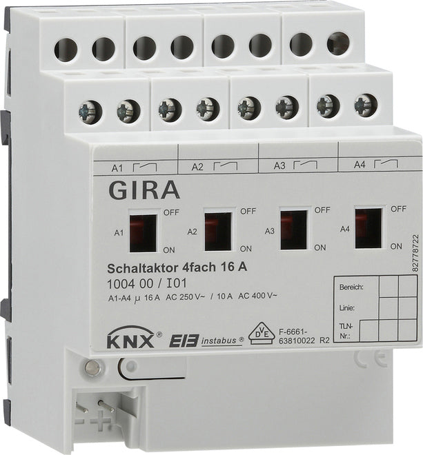 Gira KNX Hutschienen-Schaltaktor-Bussystem - 100400