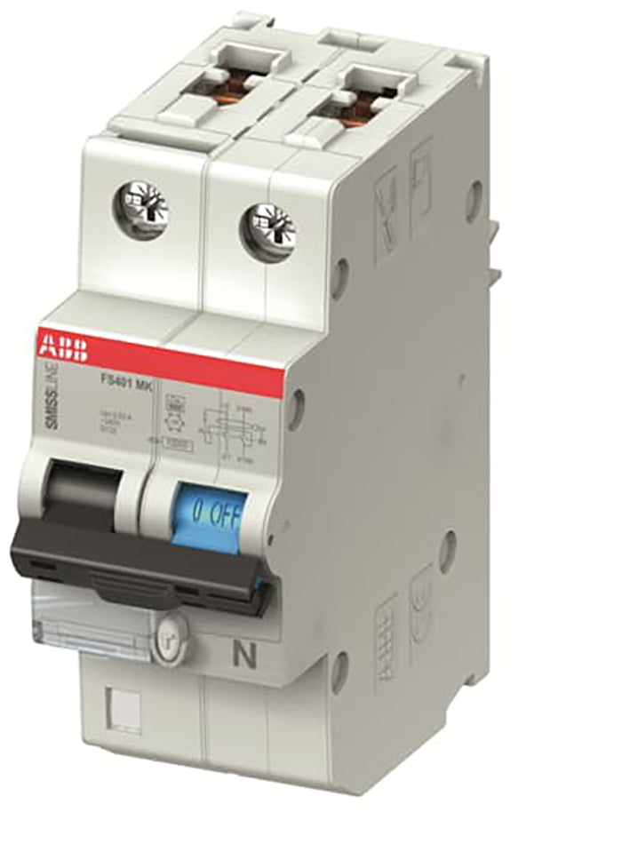 ABB Smissline RCBO C10 30mA 10kA Sicherungsautomat - 2CCL562110E0104