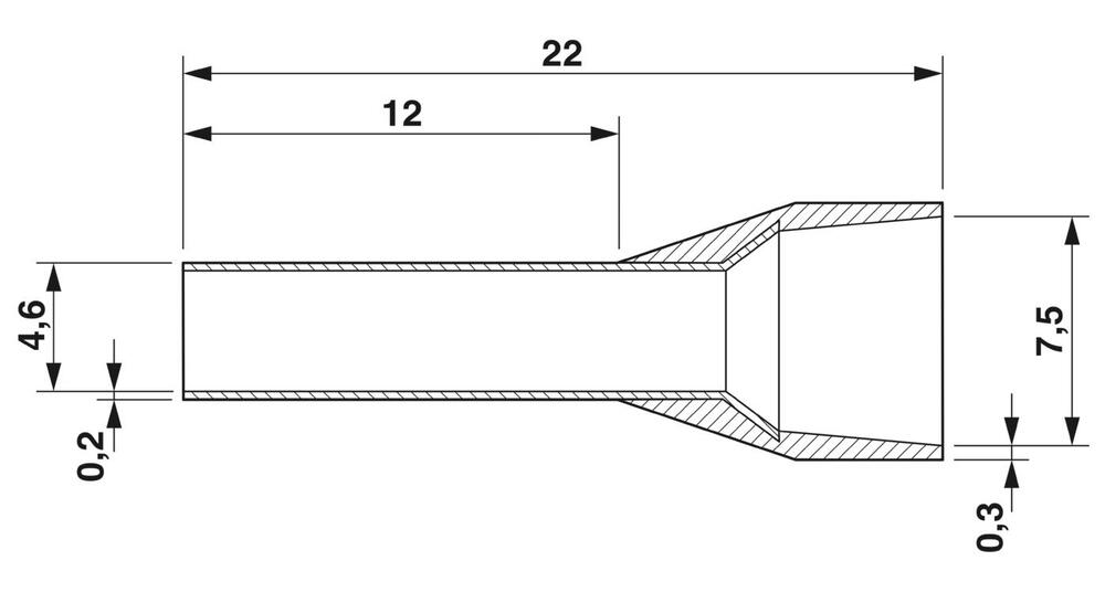 Phoenix Contact AI Aderendhülse - 3200551 [100 Stück]