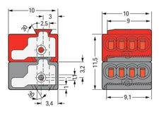 Wago Micro-Bus-System-Anschlussklemme - 243-211 [50 Stück]