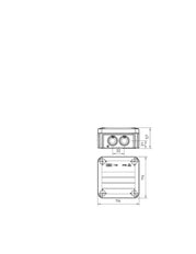 OBO T-Box Surface Mounted Box Wall/Ceiling - 2007638 [5 Pieces]