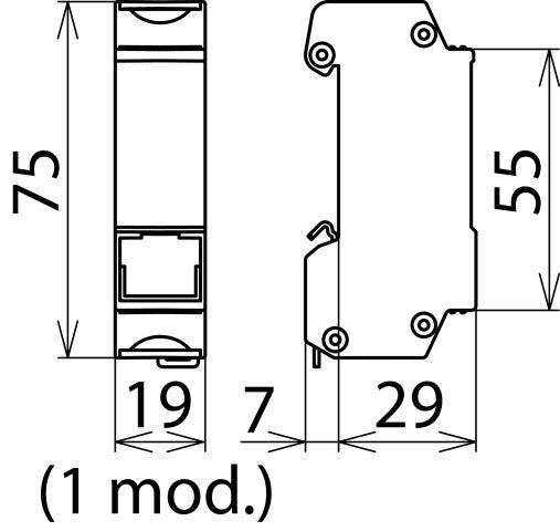 DEHN DEHNpatch Überspannungsschutz für Daten/M&R - 929121