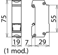 DEHN DEHNpatch Überspannungsschutz für Daten/M&R - 929121