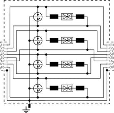 DEHN DEHNpatch Überspannungsschutz für Daten/M&R - 929121