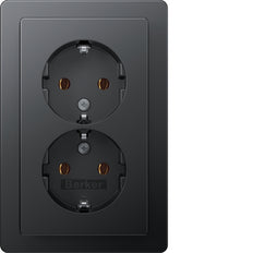 Hager Berker Q.1 Wandsteckdose (WCD-Schaltgerät) - 47746086