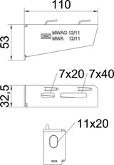OBO MWAG Konsolenkabelstützsystem - 6424600