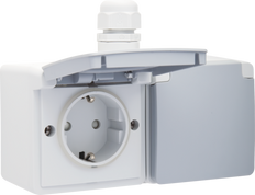 Niko New Hydro Wandsteckdosenbox (WCD-Schaltanlage) - 700-37846