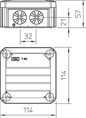 OBO T-Box Aufputzdose Wand/Decke - 2007803