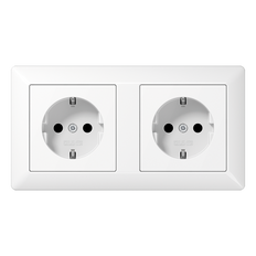 Jung AS500 Wall Outlet Box (WCD Switchgear) - AS1520-2WW