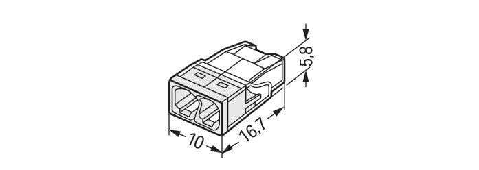 Wago 2273 Wire Connector - 2273-202 [100 Pieces]