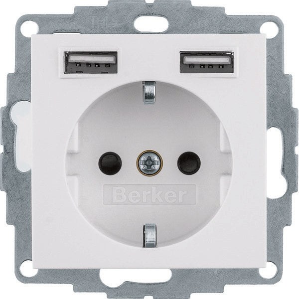Hager Berker S.1/B.3/B.7 Wall Outlet (WCD Switchgear) - 48031909