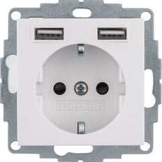 Hager Berker S.1/B.3/B.7 Wall Outlet (WCD Switchgear) - 48031909