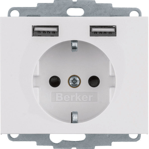 Hager Berker K.1 Wandsteckdose (WCD-Schaltgerät) - 48037009