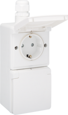 Niko New Hydro Wandsteckdosenbox (WCD-Schaltanlage) - 701-37842