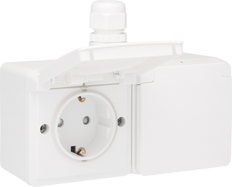 Niko New Hydro Wandsteckdosenbox (WCD-Schaltanlage) - 701-37848