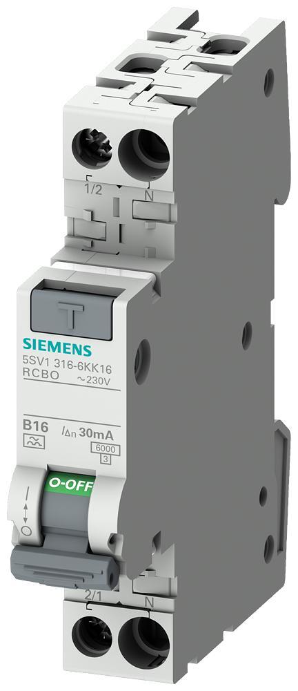 Siemens Ground Fault Circuit Interrupter - 5SV13166KK16
