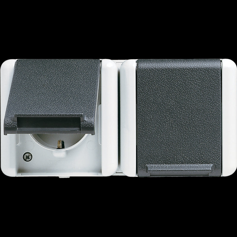 Jung WG800 Wandsteckdosenbox (WCD-Schaltanlage) - 8220W