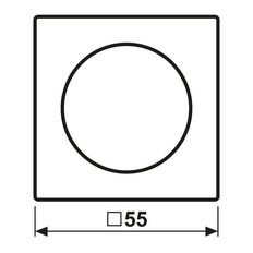 Jung A RANGE Bedienelement/Zentralplatte Schaltgerät - A1540BFSWM