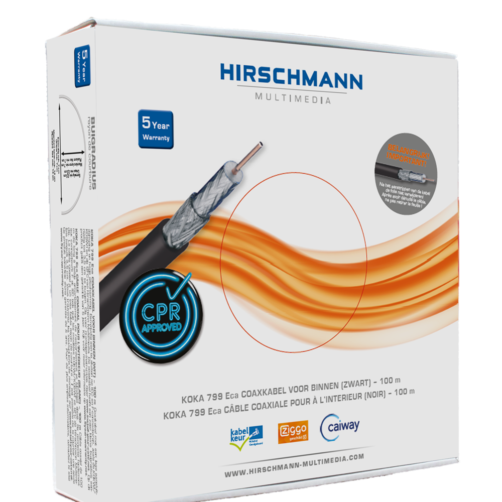 Hirschmann Multimedia KOKA Koaxialkabel - 298799102 [100 Meter]