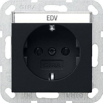 Gira System 55 Wall Socket Outlet (WCD Switchgear) - 0457005