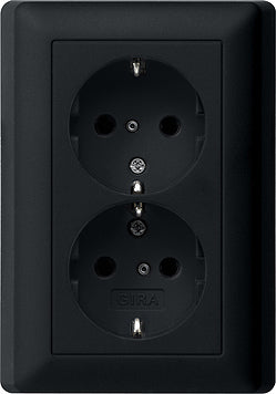 Gira System 55 Wall Socket Outlet (WCD Switchgear) - 0783005