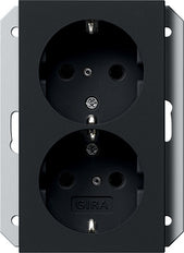 Gira System 55 Wall Socket Outlet (WCD Switchgear) - 2735005