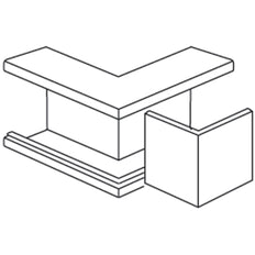 Stago WG 3000 Inner Corner Piece Wall channel - INS5551202