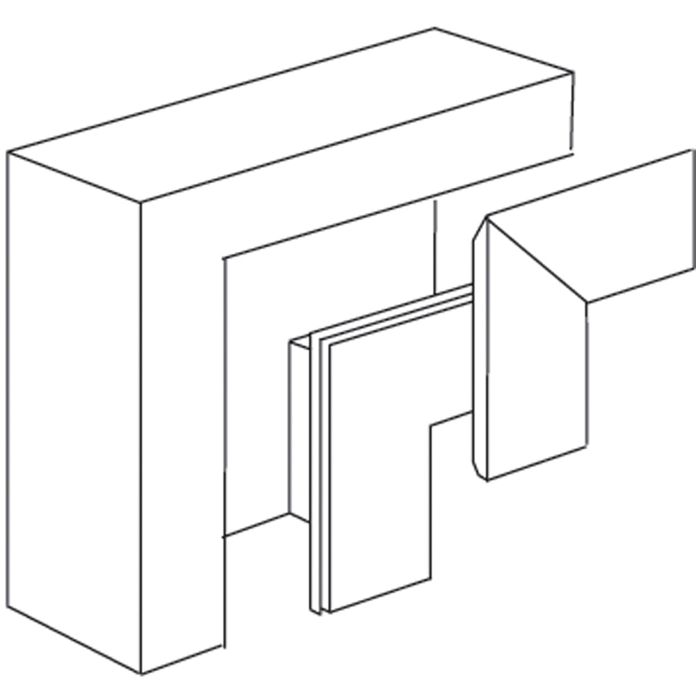 Stago WG 3000 Vertical Corner Piece Wall channel - INS5553503