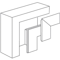 Stago WG 3000 Vertical Corner Piece Wall channel - INS5553503