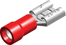 Conex Insulated Crimp Terminal Red 0.5-1.5mm² 2.8x0.8 - CE080102 [100 Pieces]