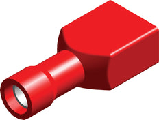 Isolierte Rote Gabelstecker Gehäuse 0.5-1.5mm² - CE100104 [100 Stück]