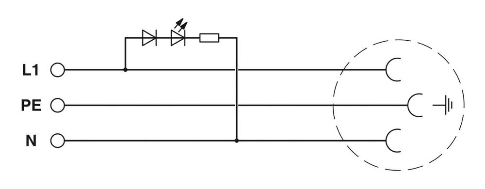 Phoenix Contact Wandsteckdose Modular - 0804040