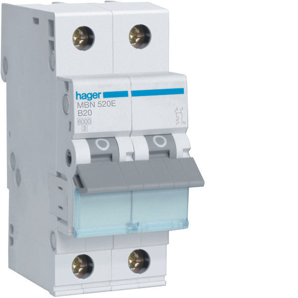 Hager MBN Circuit Breaker - MBN520E